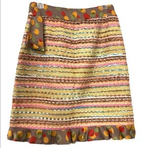 Sara Jane 4 silk Ruffle Pencil Skirt